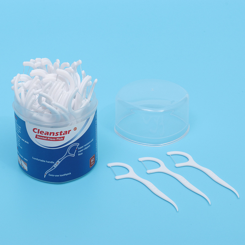 Dental floss storage jar, 400D family pack, hospital dental clinic, portable disposable plastic toothpicks