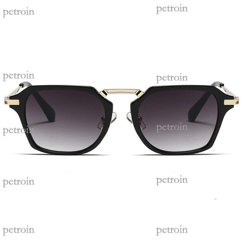 New Metal Sunset Women's High-end Fashion Sunglasses Men's Personalized Street Photography Versatile UV Protection