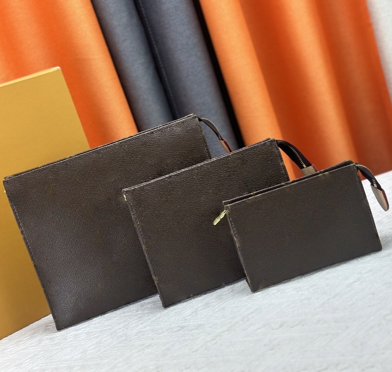 Womens designer Toilet bag clutch bag luxurys Pochette Kirigami wallets classic flower letter envelope card holders ladies fashion coin purse 3 pieces-in-1 bag