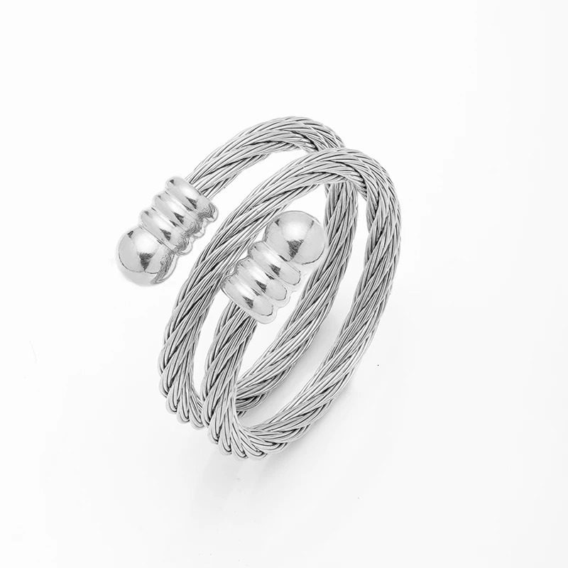 PAXA Unique n Vintage Adjustable Distorted Rings for Women Men Fashion Elegant Couple Wedding Party 2023 Jewelry Gifts 250811