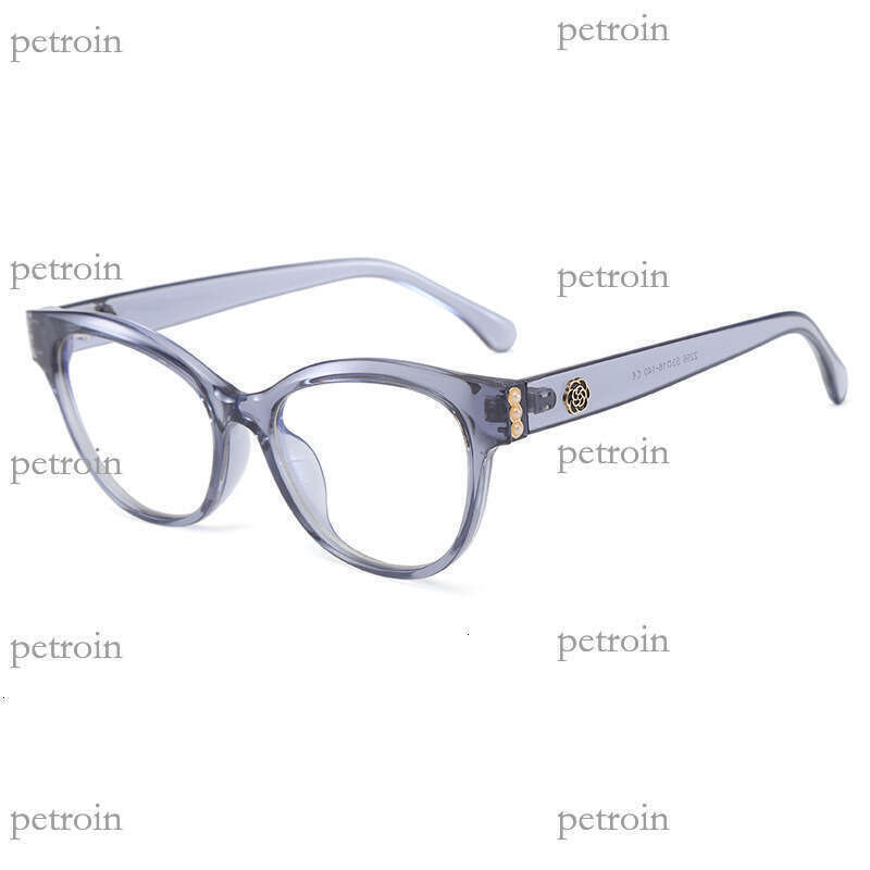 2025 New Cat Eye Blue Light Blocking Simple Large Frame Non-Prescription Glasses Personality Fashion No Makeup Sunglasses