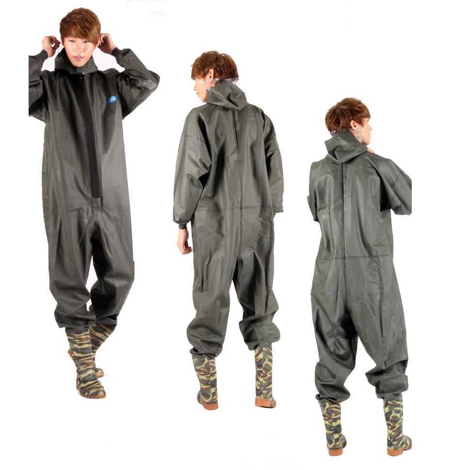 Man Women Waterproof Wader Suits Army Green Camouflage Boots Outdoor fly fishing Breathable Full Length Overalls Hunting Clothes Y250814