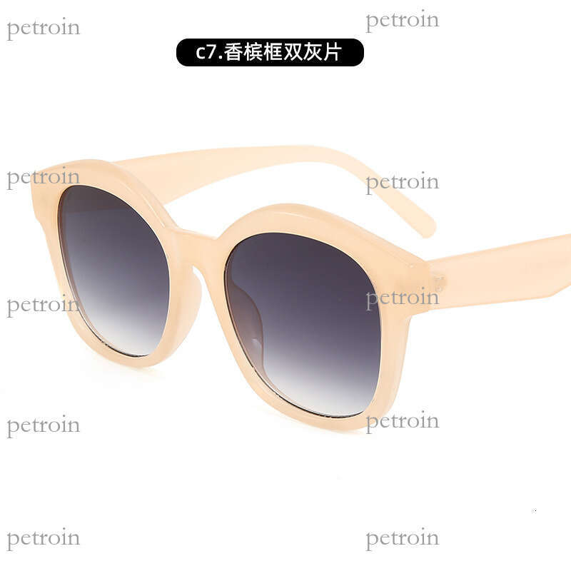 New Fashion Cat Eye Large Frame for Women Trendy Internet Celebrity Sun Glasses UV Protection Sunglasses