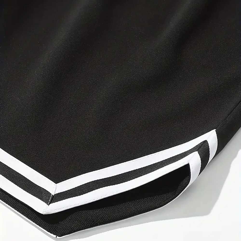 Los Angeles Letter Print Mens Casual Shorts Gothic Chic Gym Shorts for Men Summer Fitness Four-sided Elastic Fabric Short Pants Y250814
