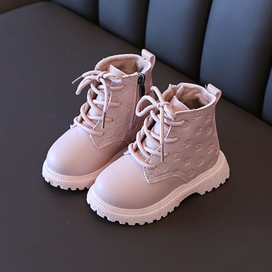 Girl Winter Snow Boots High Top Kids Shoes 2024 Fashion Child Boot Boy Leather Shoes Kidsnest Waterproof Ankle Boots Warm Girl Boot Infant Sizes 21-30