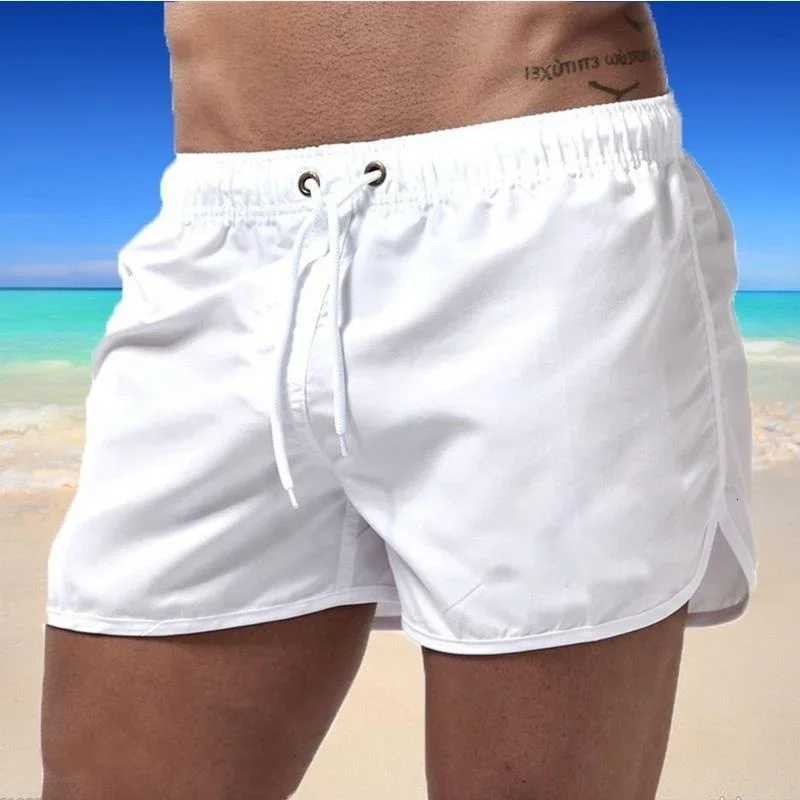 2024 New summer Quick dry fitness short pants men comfortable breathable solid color beach shorts running sports training shorts Y250814