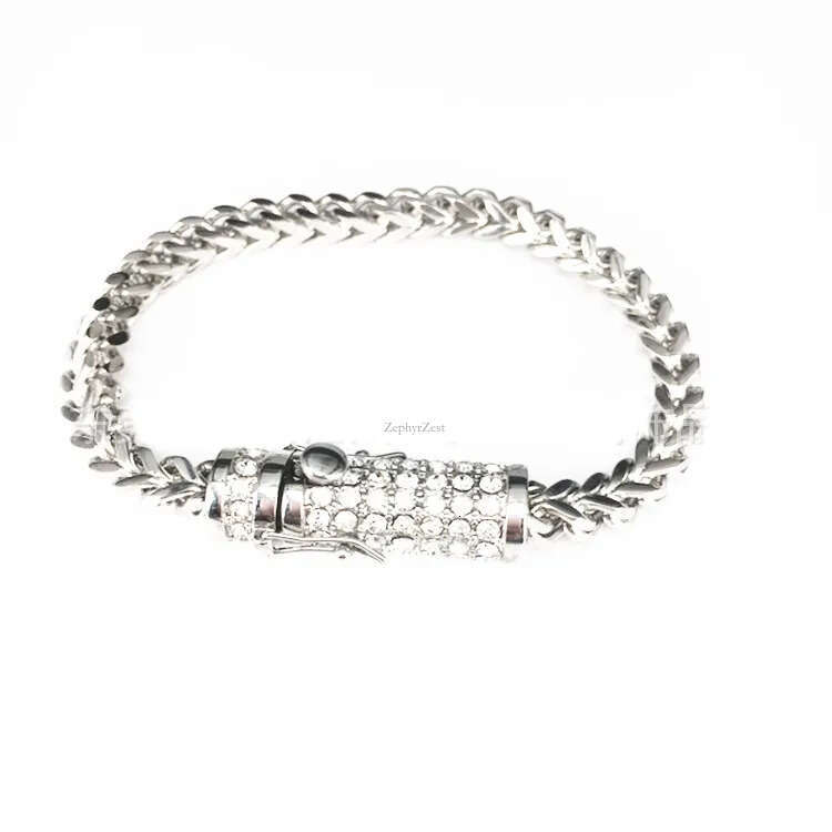 cuban link chains necklaces designer necklace for men Circular buckle wih dia sainless seel non arnish plaed gold chain 6mm wide hip hop rapper jewelr