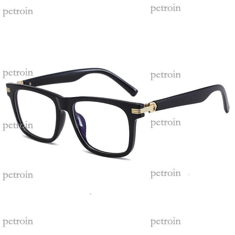 New Square Frame Optical High-End Feel Non-Prescription Fashion Trend Anti-Blue Light Glasses for Men