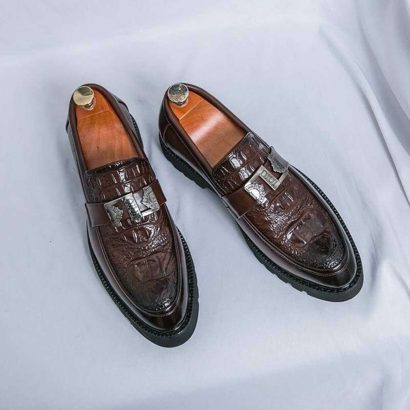 Handmade Tassel Loafers Black Bottom Leather Gentleman Fashion Stress Men Business Driving Shoes