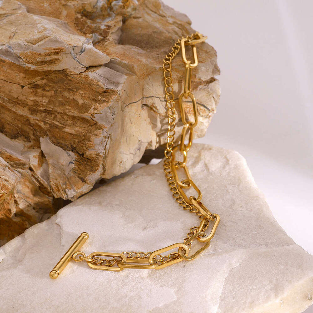 Stainless Buckle Jewelry Plain Circle Multi-layer Bracelet Designer High-end Ins for Women Style Titanium Steel Hand