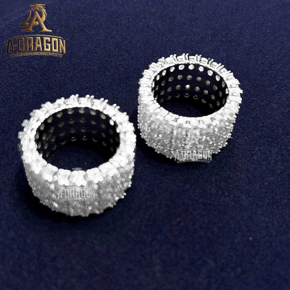 Custom Baseball Softball Championship Sier Ring Moissanite Iced Out US Youth Sports Letter Fine Jewelry for Men