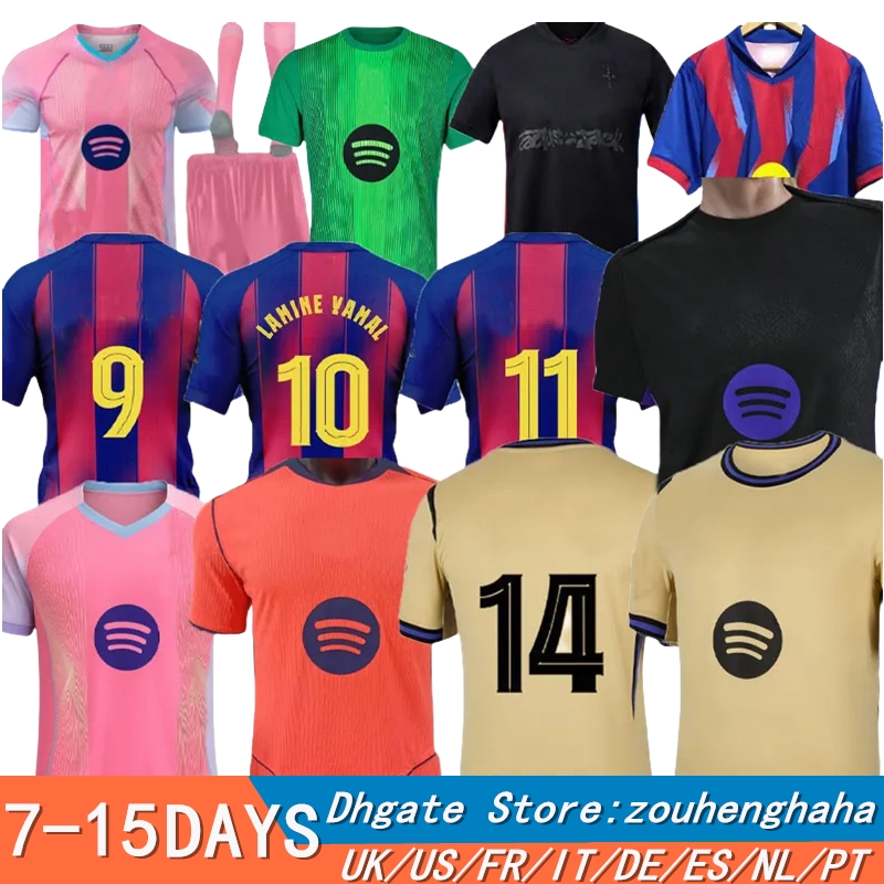 S-4XL 25 26 LAMINE YAMAL RAPHINHA RASHFORD Soccer Jersey 2025 2026 LEWANDOWSKI Camiseta de futbol PEDRI KOUNDE football KIT shirt men kids kits Players fans 888