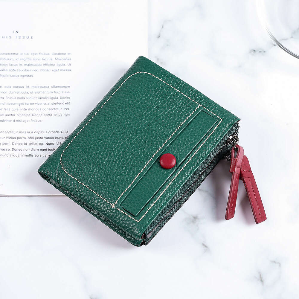 2020 New Women's Short Korean Style Double Zipper Coin Purse Multi-Card Slot Ladies' Wallet designer wallet B5 B5