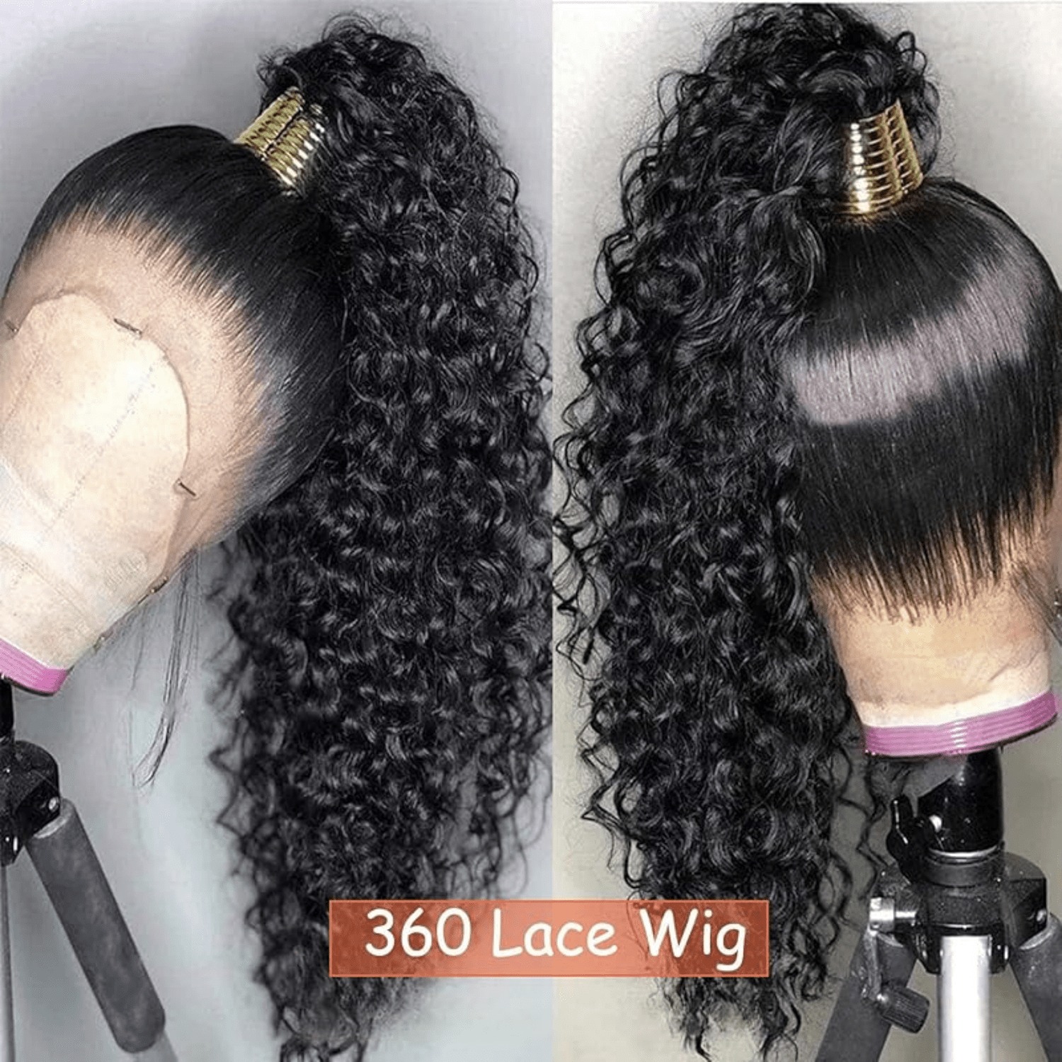 30 40 Inch Water Wave Curly Lace Front Wigs 13x4 HD 360 Full Lace Wig Deep Wave Lace Frontal Wig Glueless Human Hair Wigs For Women Synthetic