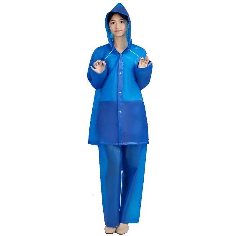 Be Prepared for Torrential Rains with Our Non-Disposable EVA Adult Raincoat Set Extra Thick Long and Stylish Matte Split Rain Y250814
