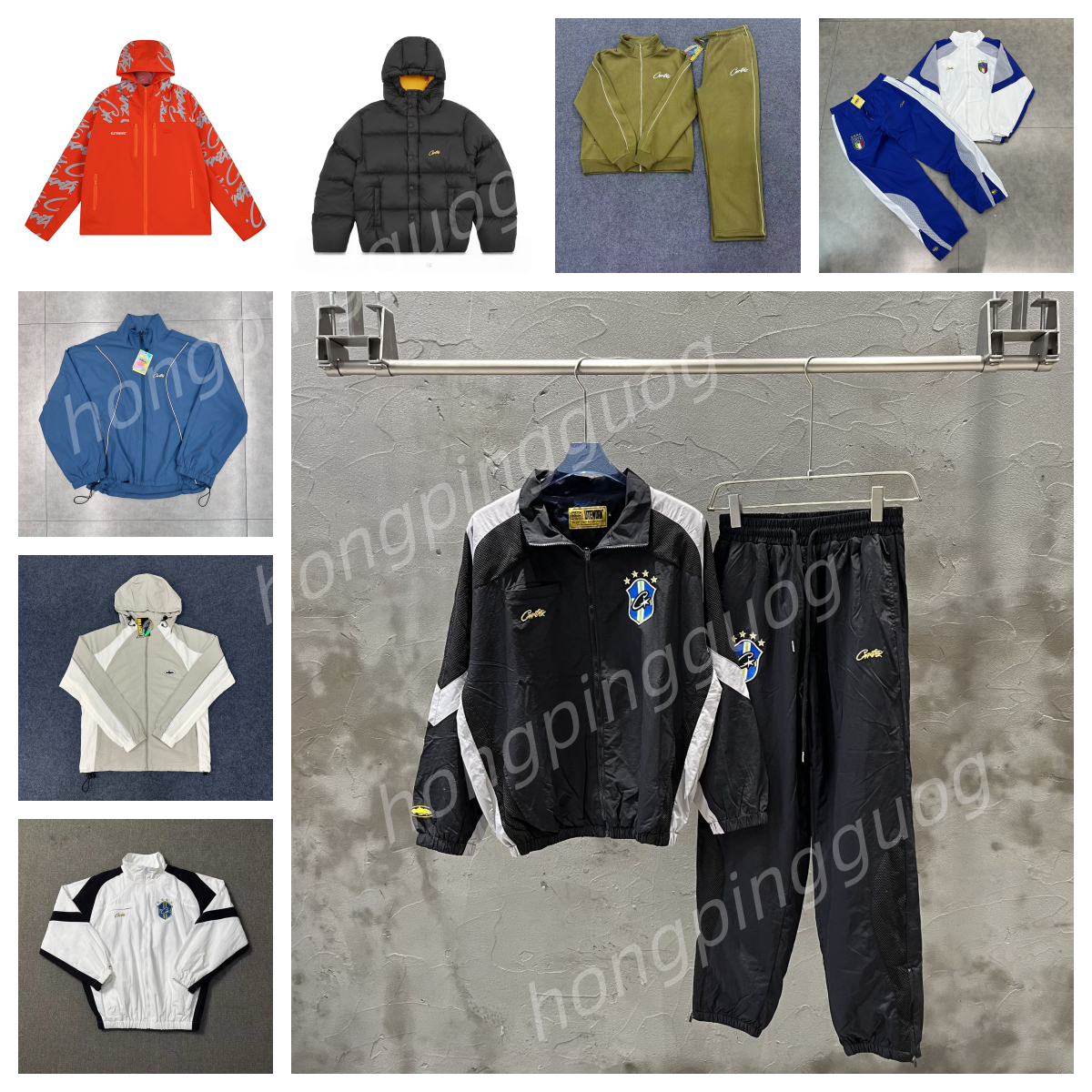 Men's Tracksuits Designer hoodie Harajuku Punk Embroidered Denim jacket men Zipper Coat windbreaker Sports Streetwear Cotton Outdoor pants
