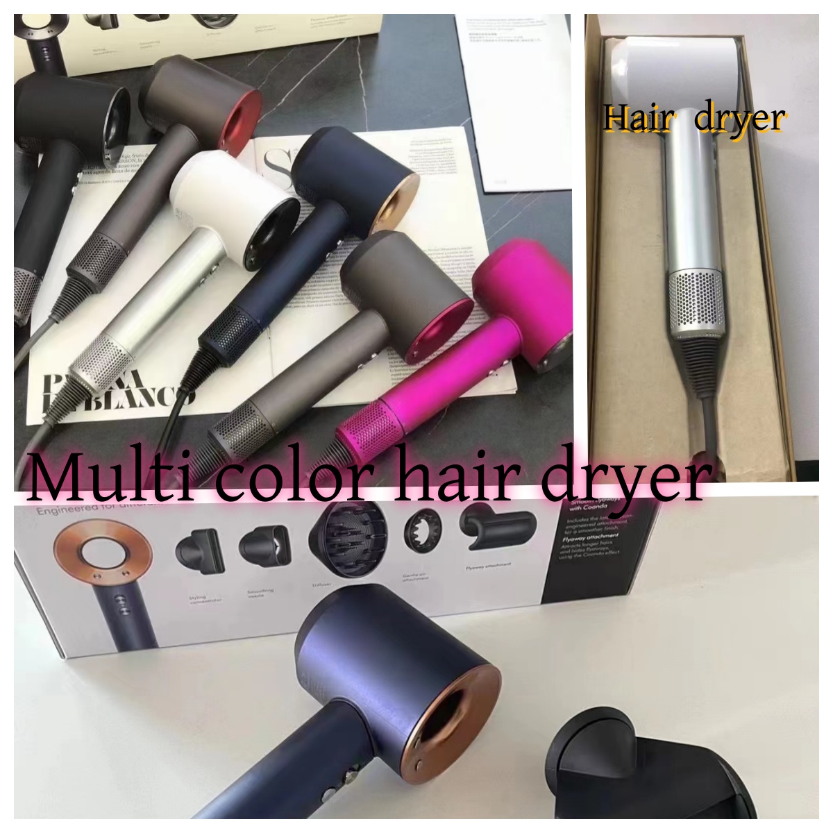 Electric strong motor negative iron special constant temperature hair care cold and warm air set travel and home