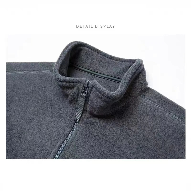 MRMT Mens Turtleneck Fleece Jacket Solid Color Half Sweater Pullover Warm Stand Collar Men Sweatshirts 250814