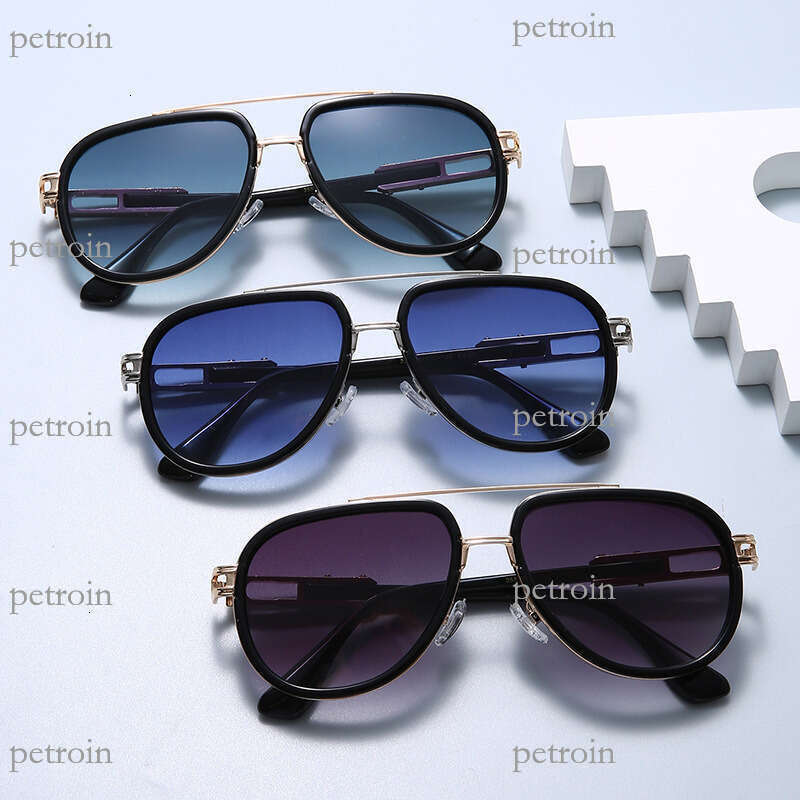 25 New Metal Double Beam fashion Glasses UV400 Sunglasses