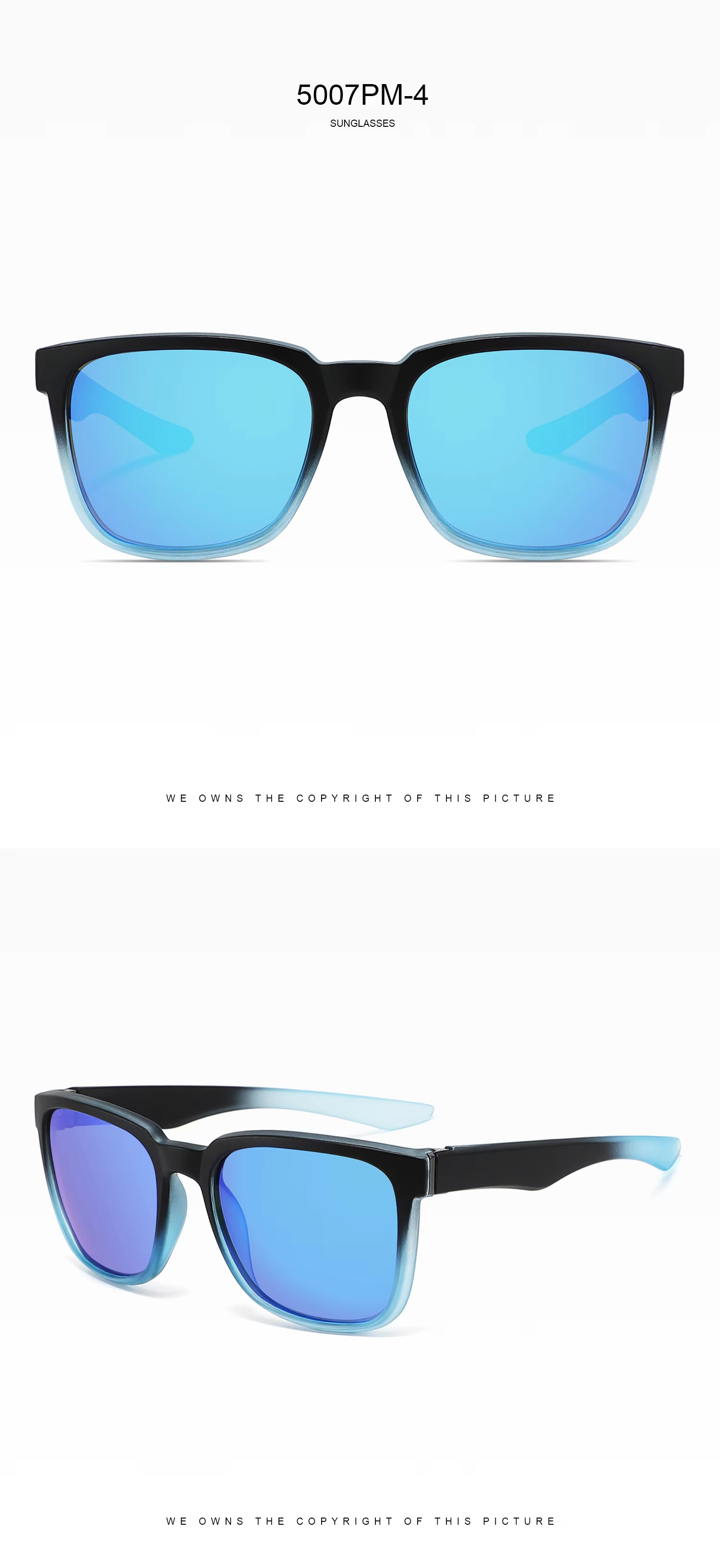2025 new fashion mirror TAC lens sunglasses 2024 plastic sunglasses custom logo sports casual men's outdoor sunglasses Driving, fishing