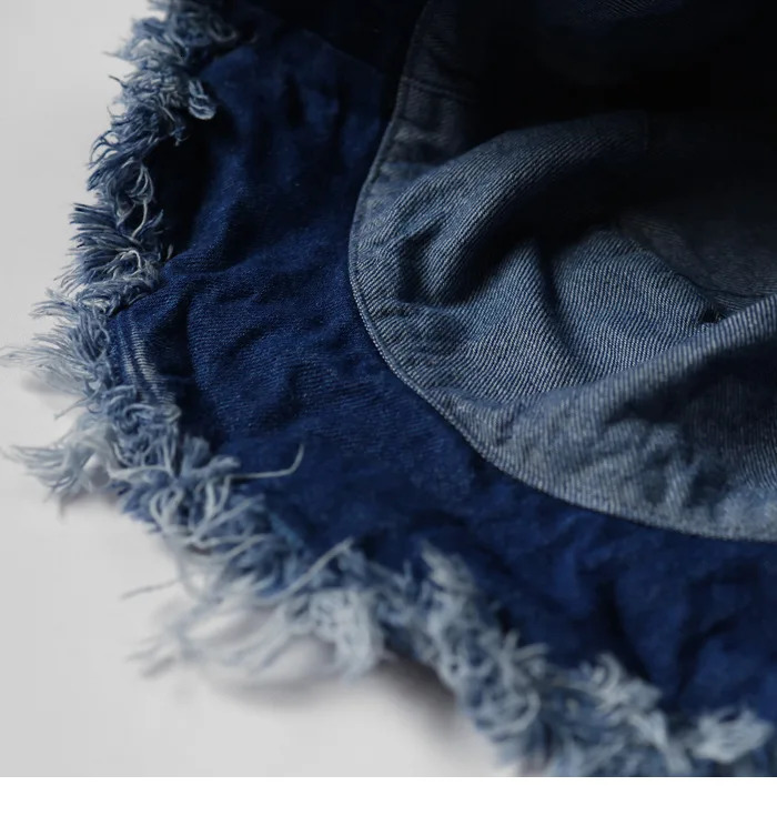 Washed And Distressed Fur Brimmed Double-Sided Basin Hat Japanese Street Fashion Hip-Hop Cool And Handsome Fisherman Hat 250808