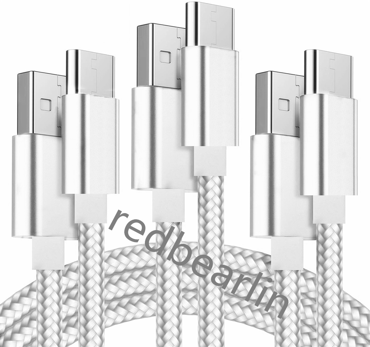 High Speed 1M 2M 3M 2.4A Quick Charging USB C Type c Micro V8 5pin Fabric Nylon Alloy USB Cable Cables For Samsung S23 S25 Note 20 Htc lg Android phon