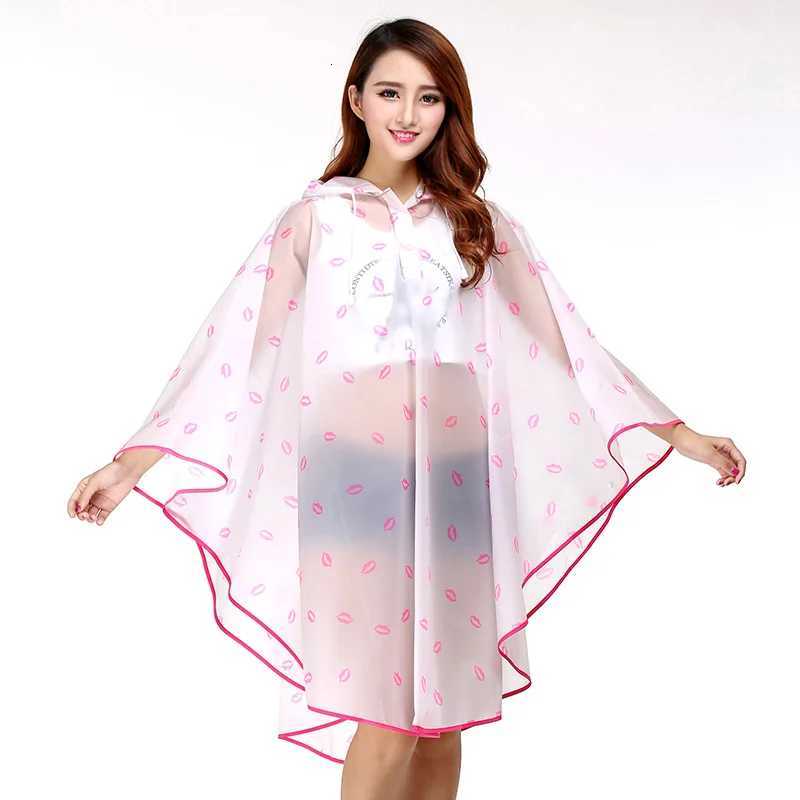 Womens EVA Waterproof Rain Poncho for Motorcycle E-Bike Lightweight Portable Hooded Cloak Outdoor Travel Riding Cape Y250814