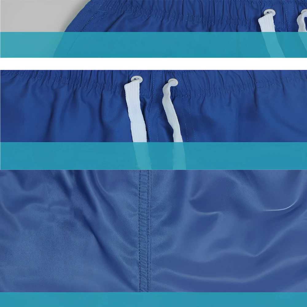 Board Shorts Mens Swim Shorts Swim Trunks Drawstring Elastic Waist Design Quick Dry Sports Short Daily Beach Streetwear Casual Y250814