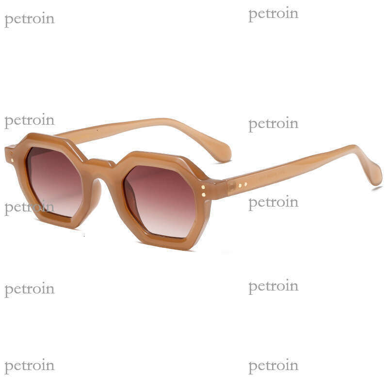 Polygonal Rice Stud New Trend UV400 Anti-UV Sunglasses
