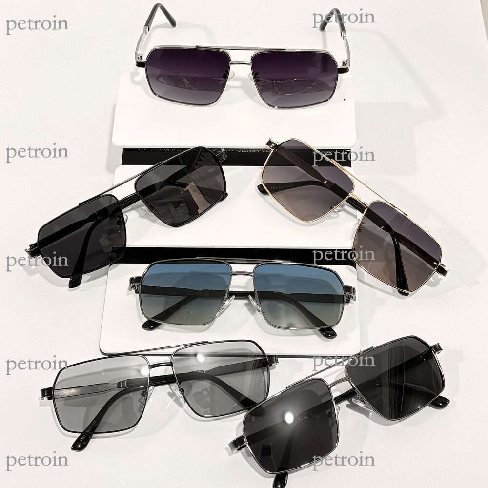 Men's New Double Bridge HD Polarized Square Frame Driving UV Protection Women's Premium Sunglasses
