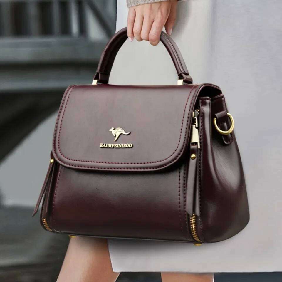 High Quality Soft Leather Tote Fashion New Solid Ladies Purses And Handbags Large Capacity Shoulder Croosbody Bag For Women