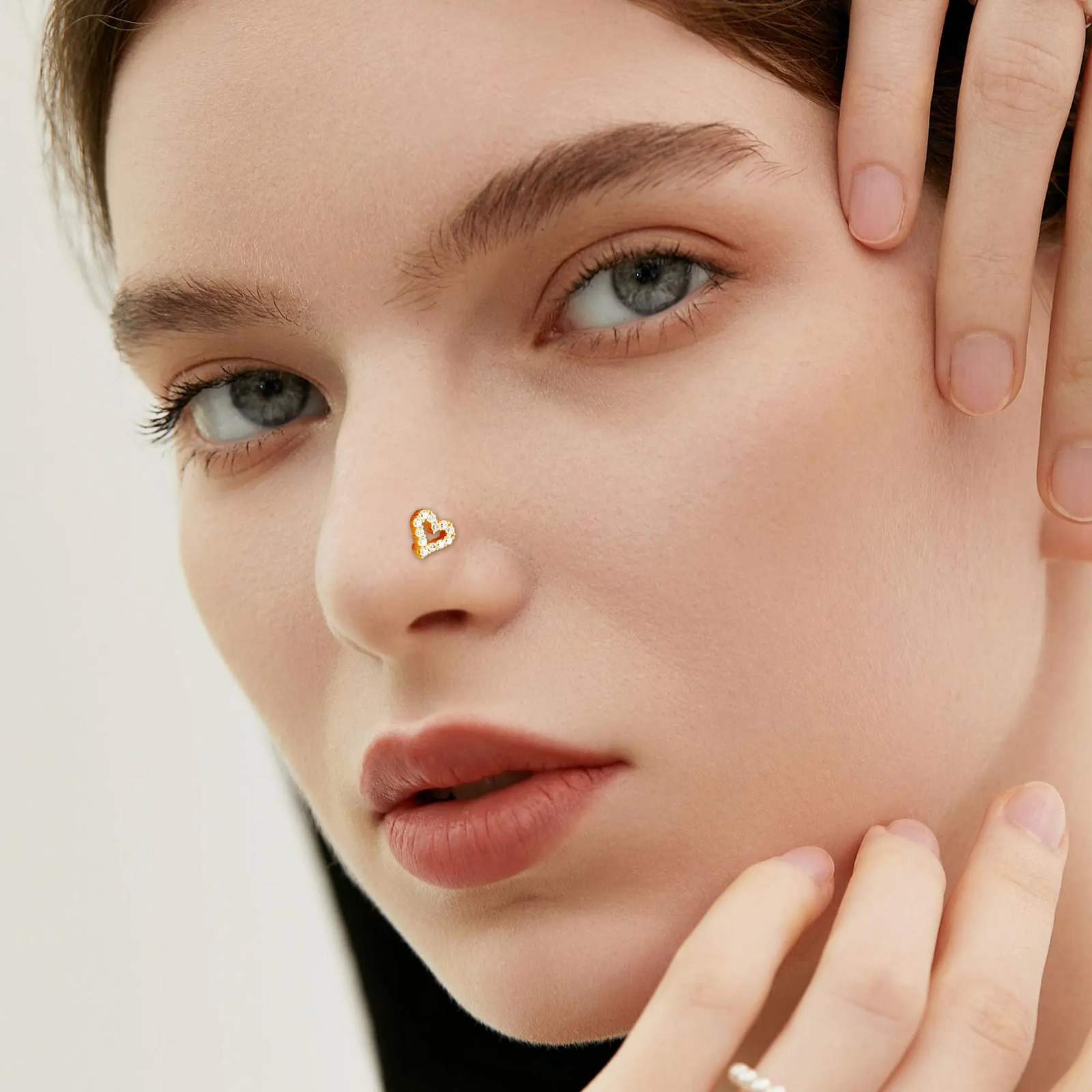 26 Pcs 20G Nose Ring Nose Stud Steel Nose Piercings Set CZ Shiny Septum Piercing Jewellery for Women Men 250807