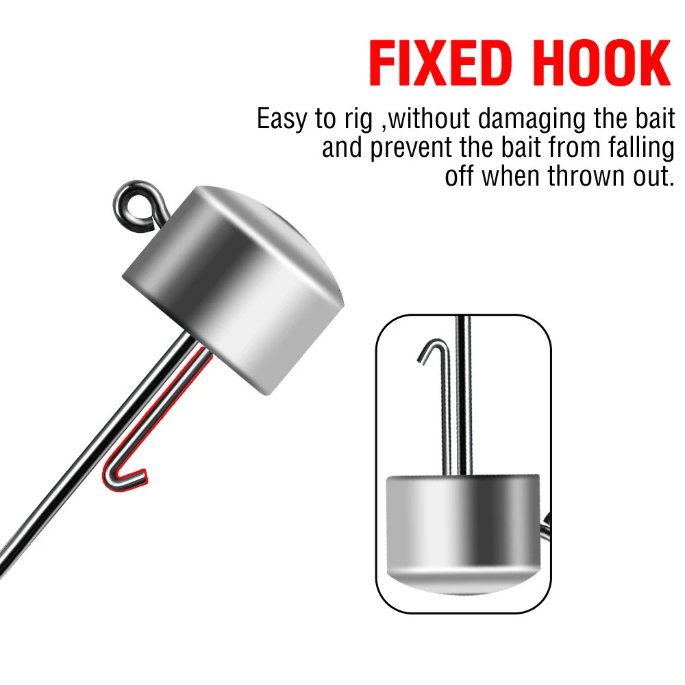 Ned Rig Jig Heads Fishing Hooks 20pcs Mushroom Head 2514g High Carbon Steel Tackle for Soft Plastic Baits 250807