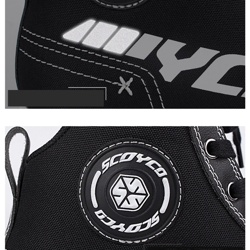 Scoyco Motorcycle Shoes AntiSkip Breathable Shockproof Casual High Ankle Autumn Summer Leisure Racing Riding Moto Boots w250801