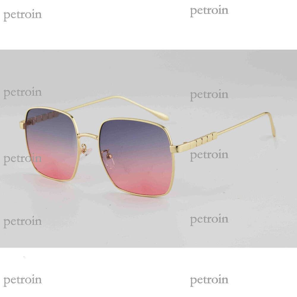 New Metal Trendy Korean Fashion Large Frame Slimming Street Style Internet Celebrity Driving Sunglasses for Men and Women