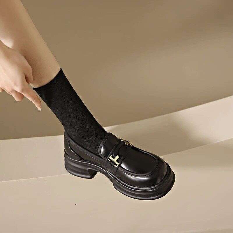 Mary Jane Women's Shoes 2023 New Summer French Platform Loafers