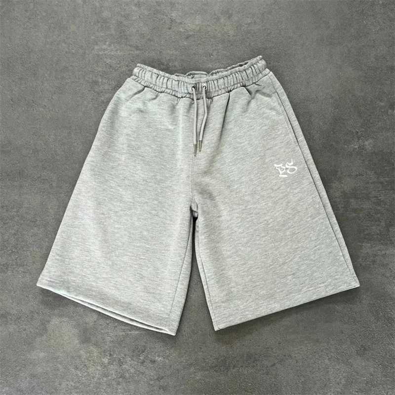 Mens Summer Trendy Pattern Embroidered Sports Leisure Straight Loose Five Quarter Pants - American New Trend Y250814