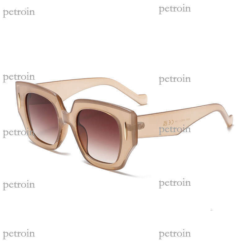 New Square Frame Oversized Unisex High-End Face-Slimming Trendy Brand Sunglasses