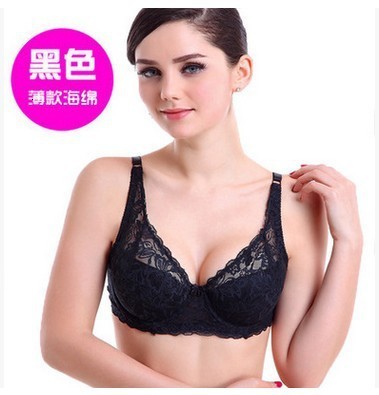Sexy Push Up Bra Deep V Brassiere Summer Thin Women Underwear Lace Embroidery Flowers Lingerie Plus Size A B C D Cup Bras 250617