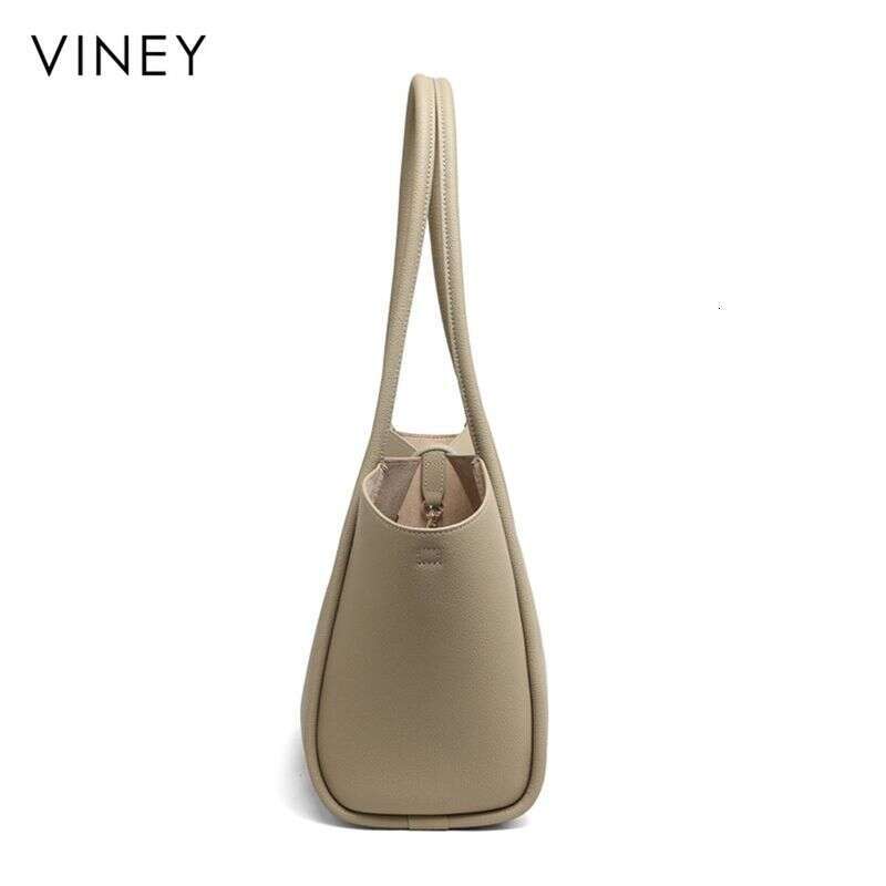 VINEY Tote 2025 New Women's Shoulder Commuter Large Capacity High-End Mother's Leather Bag