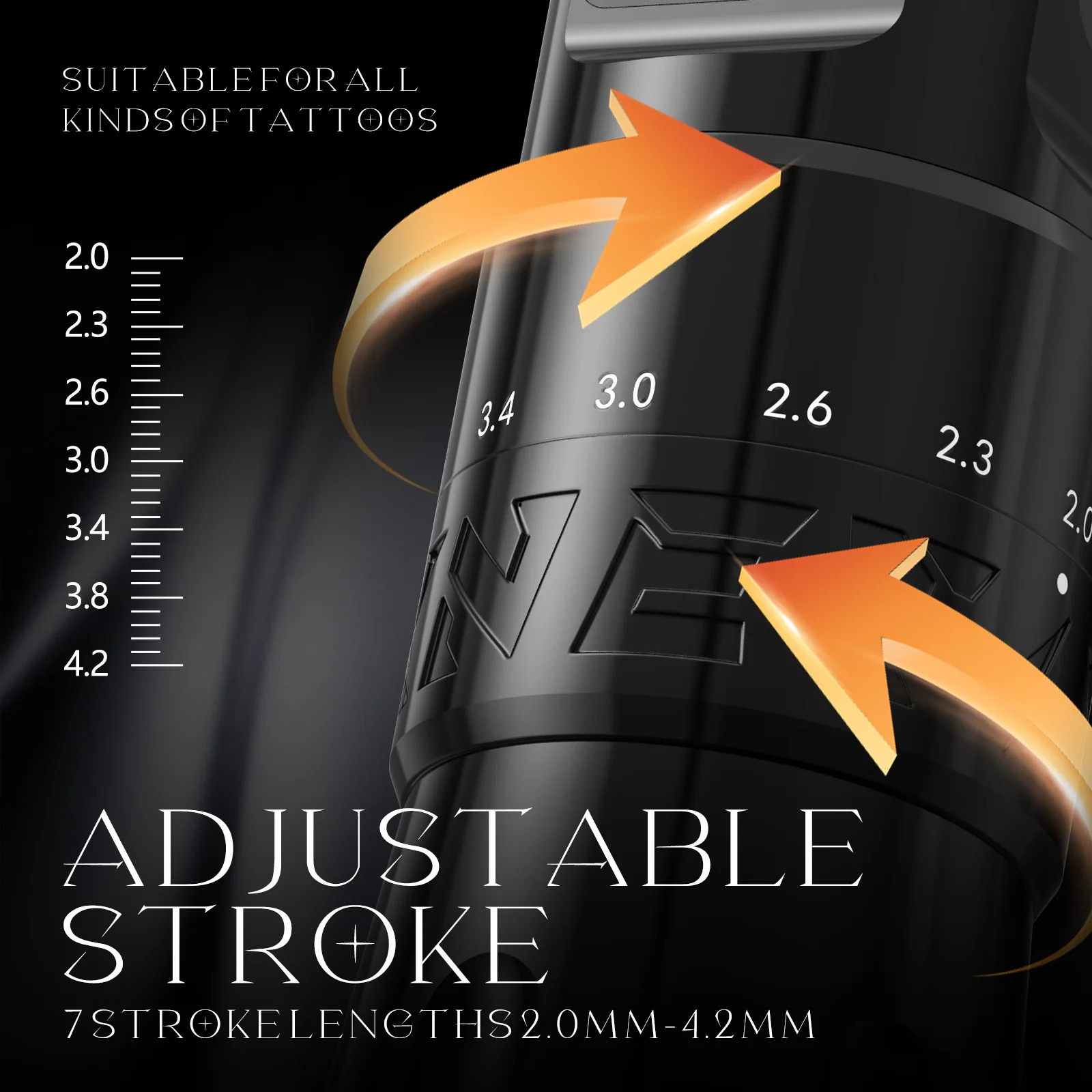 XNET Talos Adjustable Wireless Tattoo Machine Pen 2042mm Coreless Motor For Dotwork Makeup Microplasty 250809