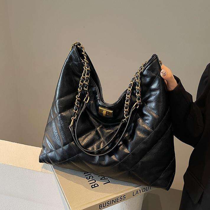 Quilted Chain for Women 2025 New Commuter Versatile Shoulder High-End Large Designer Bags Capacity Tote Bag