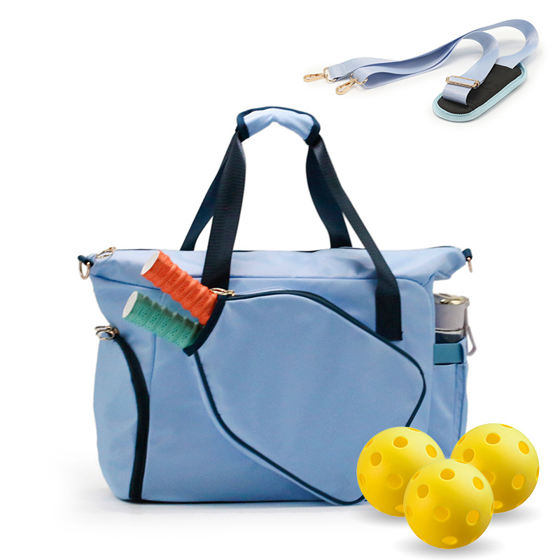Pickleball Tote Sling Bag for Women/Men/Boy/Girl,Large Capacity,Adjustable Shoulder Strap with Fence Hook Accessories