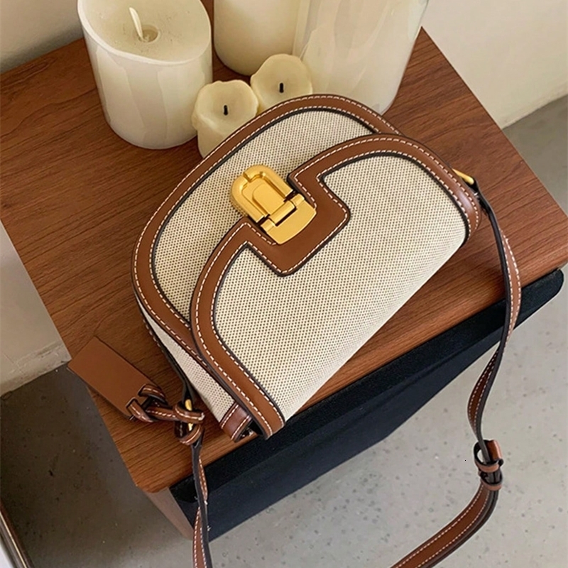 Fashion Joker contrast color n simple saddle bag flip handbag elegant sui w250801