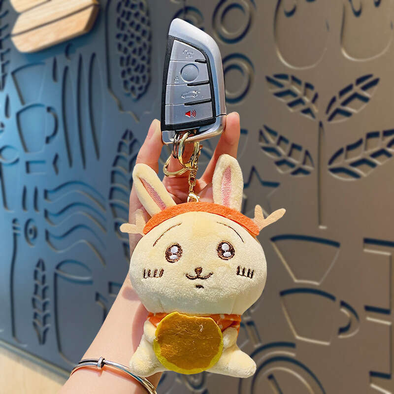Free shipping Cartoon Little Eight Usagi Pendant Creative Chiikawa Keychain Cute Plush Toy