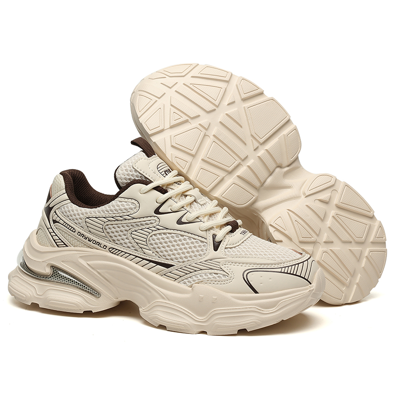 New dad shoes 2025 spring tire bottom thick sole height increase casual old sports height increase original