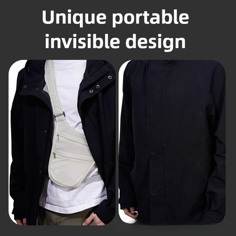 Travel close anti-theft waist bag passport carry-on abroad invisible document bag cell phone change anti-thief bags 250811