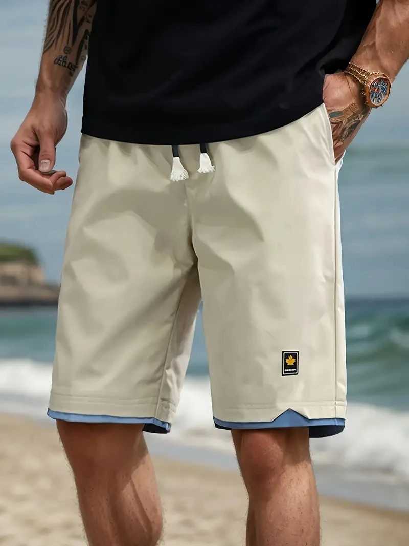 Mens Summer Street Sport Men Drawstring Waist With Pocket Causal Sports Shorts Y250814