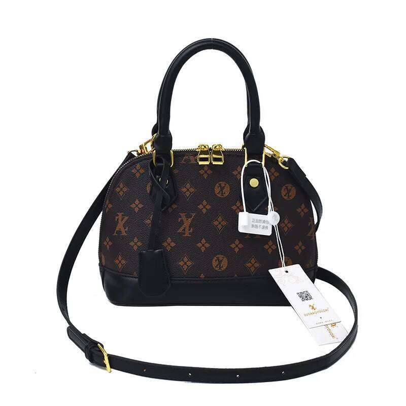 Luxury Bag Fashionable Female Shoulder Bag Designer Bag Printed Retro Handbag Vintage Flower Shell Bag New Crossbody Bag