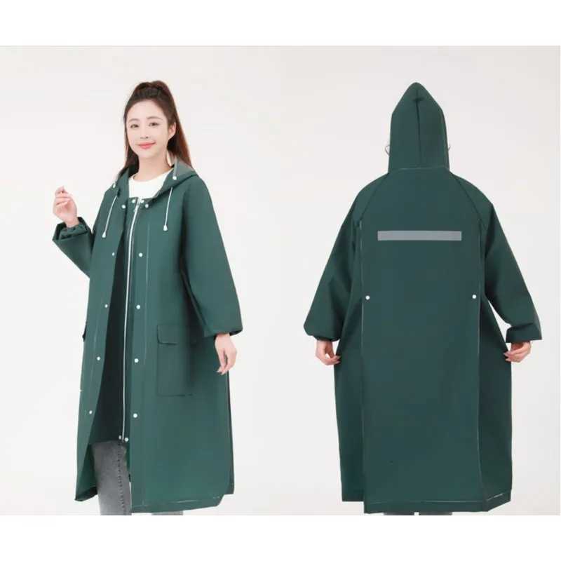 Waterproof Long Hooded Raincoat for Men Women Rain Cover Motobike Rain Coat Moto Rain Suit Outdoor Military Raincoat Y250814